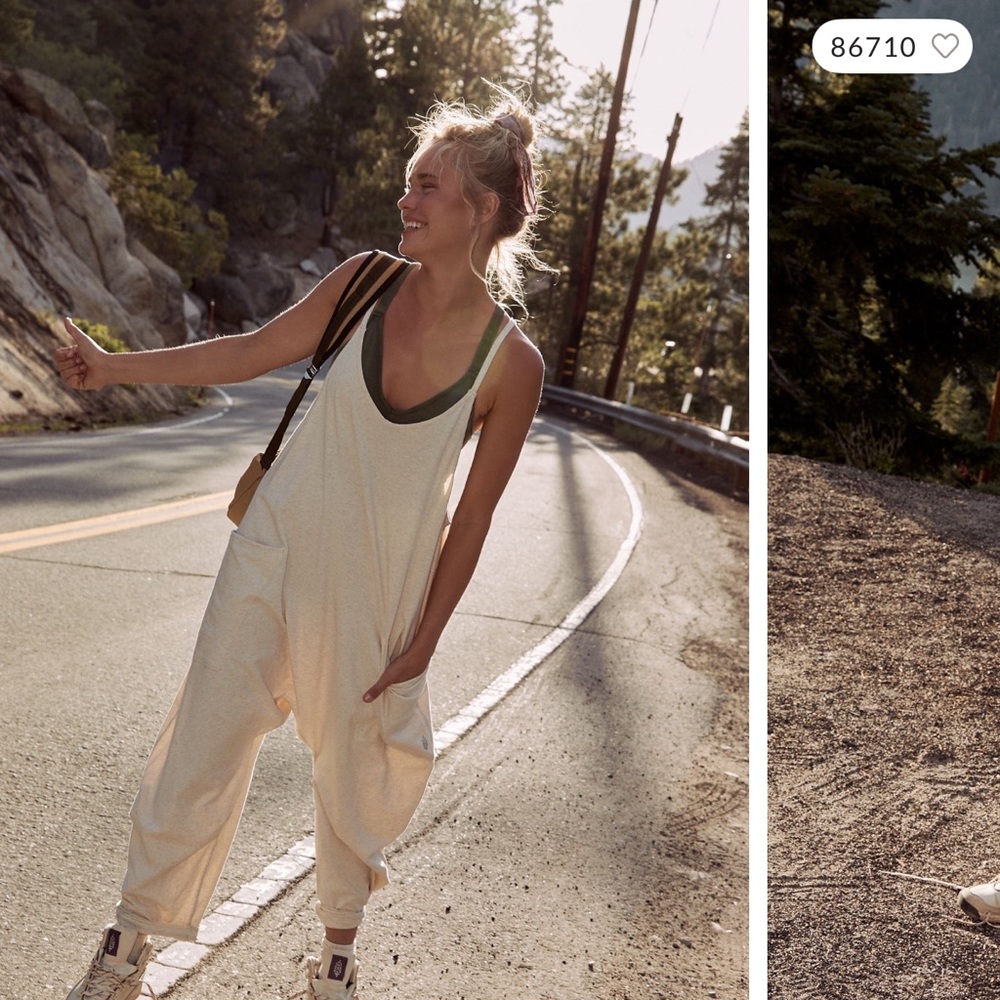 FP Movement Hot Shot Onesie // Oatmeal Heather // Size Small // Gently Used